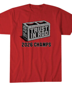 Unisex Carolina Hurricanes Rod Brind'Amour Trust In Rod 2026 Champs Graphic Shirt for Hockey Fans