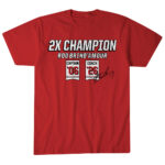Unisex Carolina Hurricanes Rod Brind’Amour Two-Time Champion Graphic Shirt for Hockey Fans