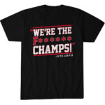 Unisex Carolina Hurricanes Seth Jarvis We’re The F Champs Graphic Shirt for Hockey Fans