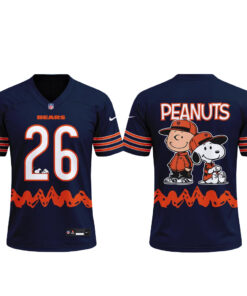 Unisex Chicago Bears x Peanuts Night 2026 Football Jersey for Football Fans