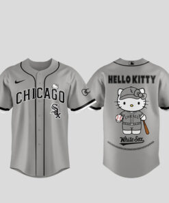 Unisex Chicago White Sox Hello Kitty Night 2026 Gray Baseball Jersey for Baseball Fans