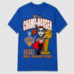 Unisex Danhausen x New York Knicks 2026 Finals Champions Graphic Shirt for Basketball Fans