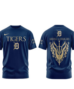Unisex Detroit Tigers 2026 House of the Dragon Night Graphic Shirt for Baseball Fans