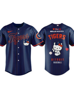 Unisex Detroit Tigers x Hello Kitty Baseball Helmet Bobbleheads 2026 Baseball Jersey for Baseball Fans