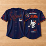 Unisex Detroit Tigers x Hello Kitty Baseball Helmet Bobbleheads 2026 Baseball Jersey for Baseball Fans