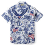 Unisex Eagle Of Freedom America 250 Hawaiian Shirt for Patriotic Fans