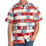 Unisex Freedom Patriotic Hawaiian Shirt for Patriotic Fans