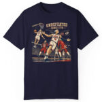 Unisex Funny 4th Of July USA Undefeated Since 1776 Basketball Graphic Shirt for Basketball Fans