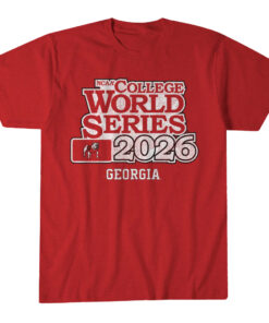 Unisex Georgia Baseball 2026 College World Series Graphic Shirt for College Sports Fans