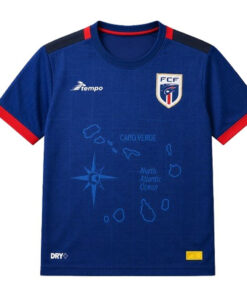 Unisex Global Soccer Event 2026 Cape Verde Mascot Football Graphic Shirt for Soccer Fans