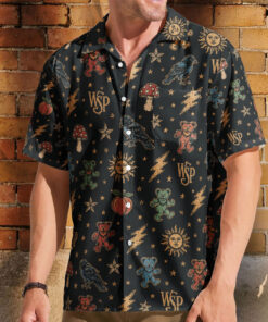 Unisex Grateful Dead Concert Aloha Hawaiian Shirt for Rock Music Fans