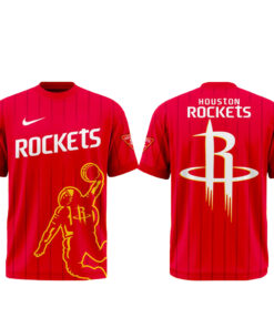 Unisex Houston Rockets 2026 Season With Fire Graphic Shirt for Basketball Fans