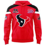 Unisex Houston Texans 2026 Celebration 25th Season America 250th Graphic Hoodie for Football Fans
