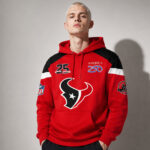 Unisex Houston Texans 2026 Celebration 25th Season America 250th Graphic Hoodie for Football Fans