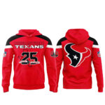 Unisex Houston Texans 25th Season Anniversary 2026 Graphic Hoodie for Football Fans