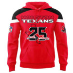 Unisex Houston Texans 25th Season Anniversary 2026 Graphic Hoodie for Football Fans