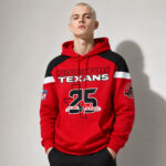 Unisex Houston Texans 25th Season Anniversary 2026 Graphic Hoodie for Football Fans