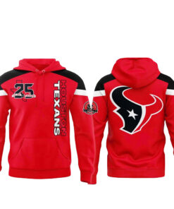 Unisex Houston Texans Celebration 25th Season Anniversary 2026 Graphic Hoodie for Football Fans
