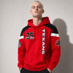Unisex Houston Texans Celebration 25th Season Anniversary 2026 Graphic Hoodie for Football Fans