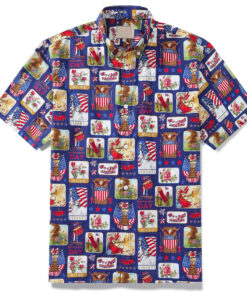 Unisex Independence Day Patriotic Hawaiian Shirt for American Pride Fans