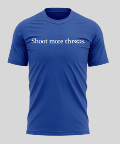 Unisex Indiana Fever x Caitlin Clark Shoot More Threes New Logo 2026 Graphic Shirt for Basketball Fans