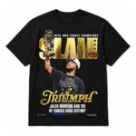 Unisex Jalen Brunson And The New York Knicks Make History 2026 Finals Champions Graphic Shirt for Basketball Fans