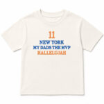 Unisex Jalen Brunson New York My Dad’s The MVP Hallelujah Graphic Shirt for Basketball Fans