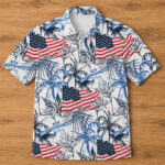 Unisex Jungle Flag Patriotic Graphic Polo Shirt for Patriotic Fans