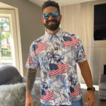 Unisex Jungle Flag Patriotic Graphic Polo Shirt for Patriotic Fans