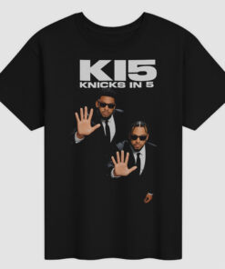 Unisex KI5 Knicks In 5 Graphic Shirt for New York Knicks Basketball Fans