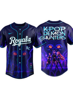 Unisex Kansas City Royals K-Pop Demon Hunters Night 2026 Baseball Jersey for Baseball and K Pop Fans