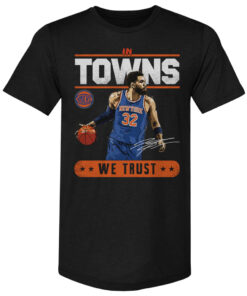 Unisex Karl Anthony Towns New York Knicks Trust Graphic Shirt for Basketball Fans