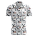 Unisex Liberty Strike Graphic Polo Shirt for Patriotic Fans