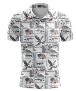 Unisex Liberty Strike Graphic Polo Shirt for Patriotic Fans