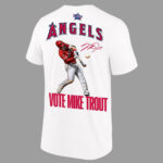 Unisex Los Angeles Angels 2026 Vote Mike Trout Graphic Shirt for Baseball Fans