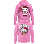 Unisex Los Angeles Angels x Hello Kitty Day 2026 Graphic Pink Shirt for Baseball Fans