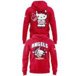 Unisex Los Angeles Angels x Hello Kitty Day 2026 Graphic Red Shirt for Baseball Fans