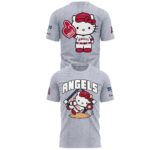 Unisex Los Angeles Angels x Hello Kitty Day 2026 Graphic Shirt for Baseball Fans