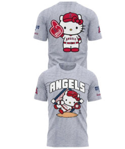 Unisex Los Angeles Angels x Hello Kitty Day 2026 Graphic Shirt for Baseball Fans