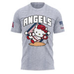 Unisex Los Angeles Angels x Hello Kitty Day 2026 Graphic Shirt for Baseball Fans