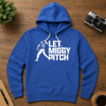 Unisex Los Angeles Dodgers Miguel Rojas Let Miggy Pitch Graphic Shirt for Baseball Fans