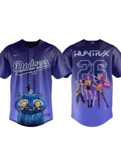 Unisex Los Angeles Dodgers x K-Pop Demon Hunters Night 2026 Baseball Jersey for Baseball and K-Pop Fans