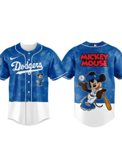 Unisex Los Angeles Dodgers x Mickey Mouse Night 2026 Baseball Jersey for Baseball and Mickey Mouse Fans