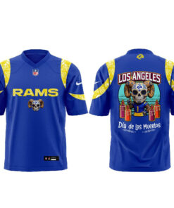 Unisex Los Angeles Rams Día de los Muertos 2026 Football Jersey for Football Fans