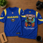 Unisex Los Angeles Rams Día de los Muertos 2026 Football Jersey for Football Fans