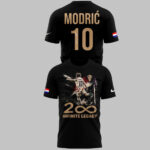 Unisex Luka Modrić 200 Games For Croatia Global Soccer Event 2026 Graphic Shirt for Soccer Fans