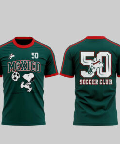 Unisex Mexico National Soccer Peanuts 2026 Graphic Shirt for Soccer Fans