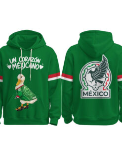 Unisex Mexico Soccer Patito Corazon Manga Larga Global Soccer Event 2026 Graphic Shirt for Soccer Fans