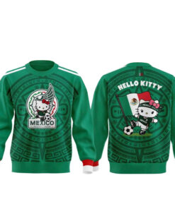 Unisex Mexico Soccer Team Hello Kitty Night 2026 World Cup Graphic Shirt for Soccer Fans