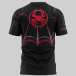 Unisex Miami Marlins Marvel Night Spider-Man Miles Morales Graphic Shirt for Baseball and Superhero Fans